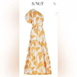 S/W/F One Shoulder Maxi Dress Size XS